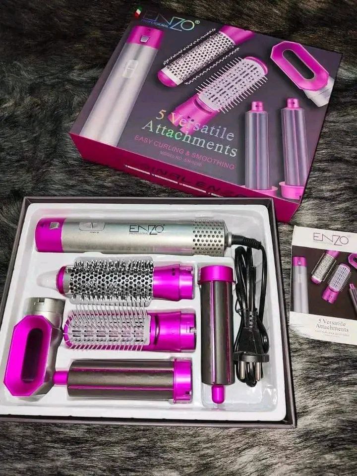 جهاز تصفيف الشعر 5 في 1 ENZO ITALY بقوة 1000 w
